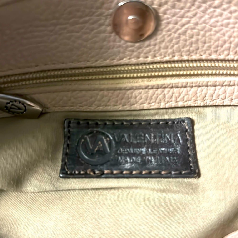 Valentina Italian leather handbag. Like new condition